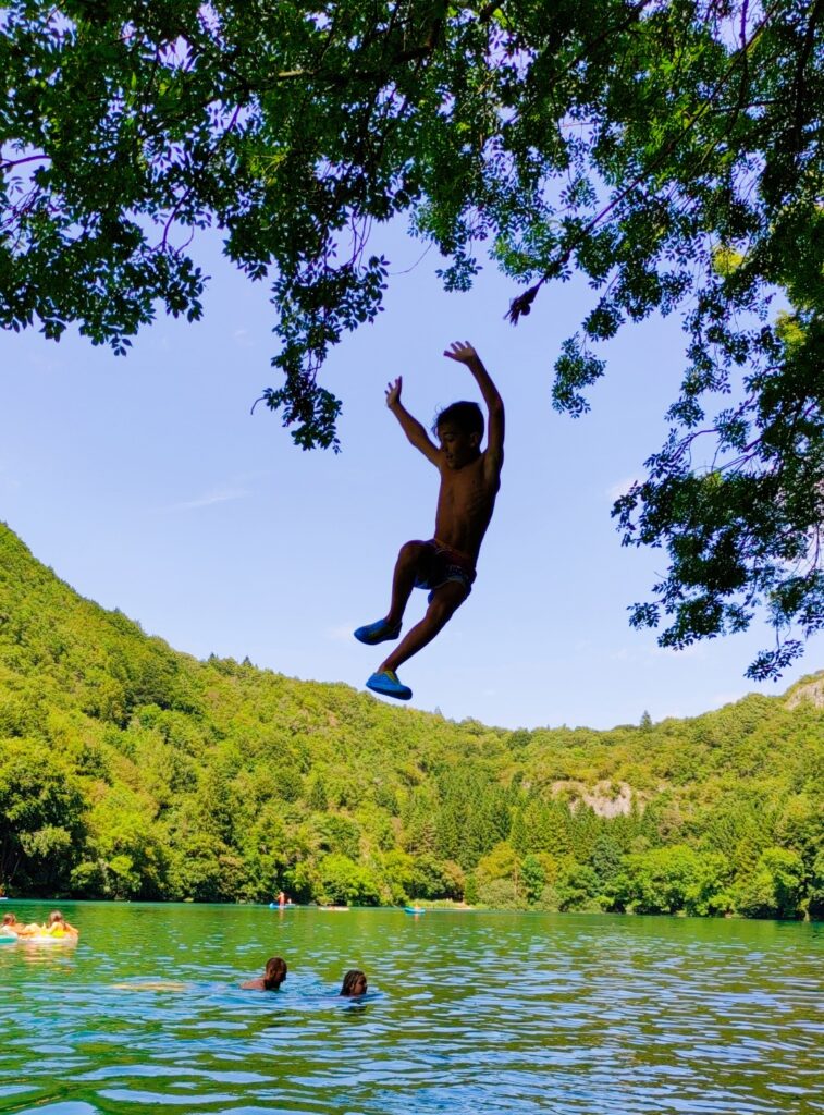 Lago di Lamar e il tuffo